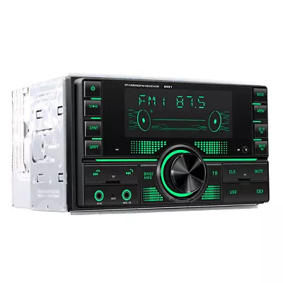 Car Stereo Bluetooth FM Radio Double 2DIN Dual USB RCA SD AUX Input MP3 Player • $59.89