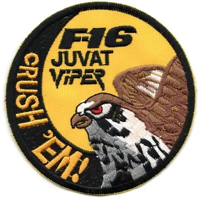 4  F-16 80th Fighter Squadron Juvat Viper Crush Em   Embroidered  Patch • $34.99