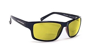 $71.55 • Buy Coyote BP-13 Polarized Bi-Focal Reading Sunglasses Black Yellow Lens +1.75