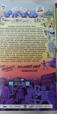 $16 • Buy 2012 Bonnaroo Poster 11 X17   Radiohead Red Hot Chili Peppers Venue Concert 