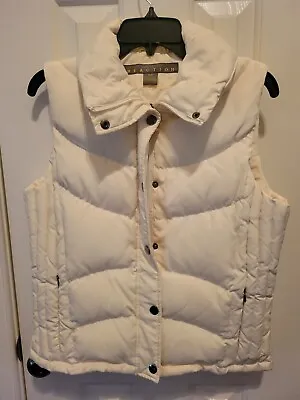 Kenneth Cole Reaction Womens Down Puffer Vest Sz. M Ivory Cream Great Condition • $18.99