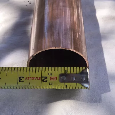 2-1/2  Inch Diameter Type L Hard Copper Pipe/Tube X 1' Length • $47