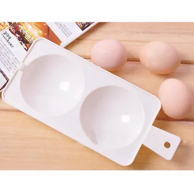  Microwave Egg Poacher Cooker For Poached Maker Quick Micro-wave Oven • £5.55