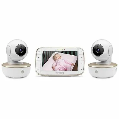 Motorola MBP855CONNECT-2 Portable 5  Video Baby Monitor With 2 Cameras • $99.99