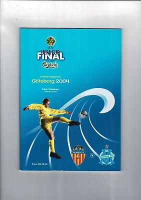 £4.50 • Buy 2004 Valencia V Marseille UEFA Cup Final Football Programme + Press Cutting