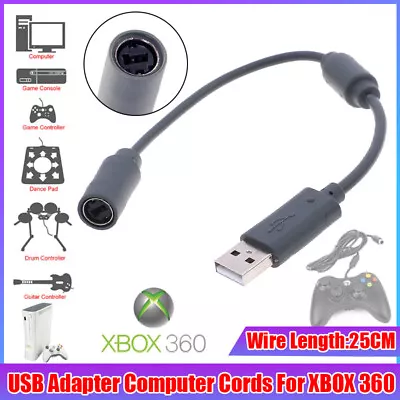 Breakaway To USB Cable For XBox 360 Controller XBox One Racing Wheels Joysticks • $6.28