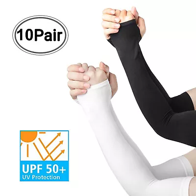 $8.54 • Buy UV Protection Cooling Arm Sleeves - UPF 50 Compression Sun Sleeves For Men Women