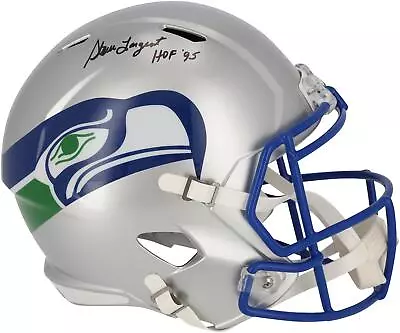 Steve Largent Seahawks Signed Riddell 1983-2001 Throwback Replica Helmet W/Insc • $269.99