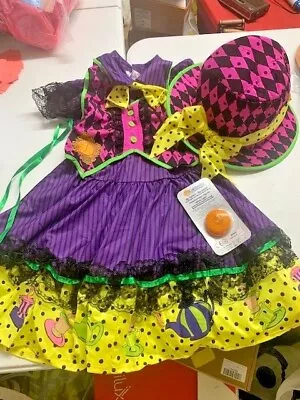 Deluxe Mad Hatter-ess Alice Wonderland California Costume Girls S Small 6 - 8 • $24.99