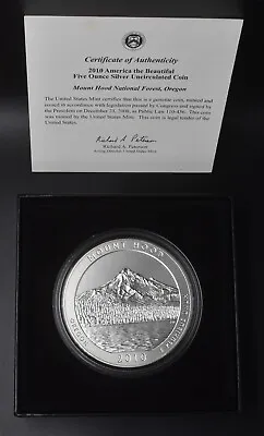 2010 5oz Silver ATB UNC Mount Hood National Forest OR With Box & COA • $258.99