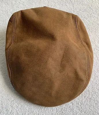 VTG Adventure Bound Genuine Leather Hat Cap Mens Medium Newsboy Cabbie USA NEW • $40.47