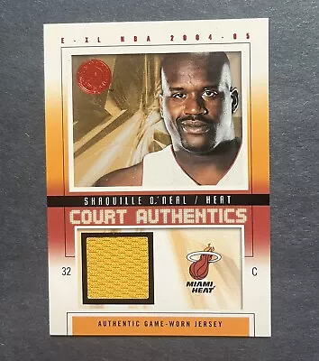 2004-05  Skybox E-XL Shaquille O'Neal Court Authentics Jersey Patch Red /500 • $20