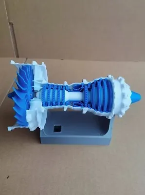  Aircraft Engine Model Turbo Turbofan Supercharged Engine Motorizable 3d Printed • $75.85