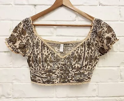 NWOT Tigerlily Crop Top Blocked Indian Cotton Size 8 Boho • $40