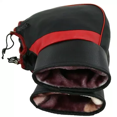 Winter Cycling Handlebar Mitts Bike Motorcycle Gloves Waterproof Pu Leather New • $18.97