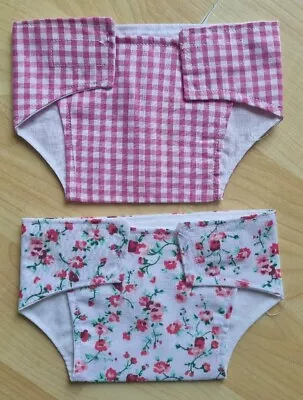 Set Of 2 Fabric Nappies 14 - 16 Inch Dolls My First Baby Annabell/Reborn (19) • £3.99