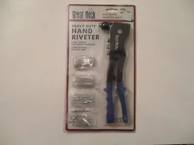 Vintage NOS Great Neck Heavy Duty Hand Riveter Gun With 60 Rivets #HR60C NEW • $3.99