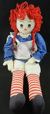 Raggedy Ann Jumbo Size Large Stuffed Plush Doll Vintage 40  • $59.99