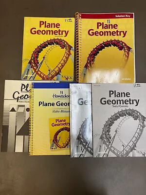 Abeka Plane Geometry Second Edition Student & Teacher Materials - Lot Of 6 • $50