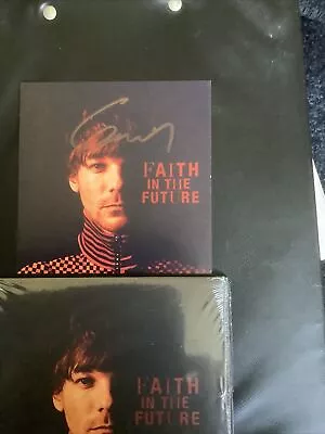 Louis Tomlinson Signed Art Card + Cd - Faith In The Future Autographed • £29.99