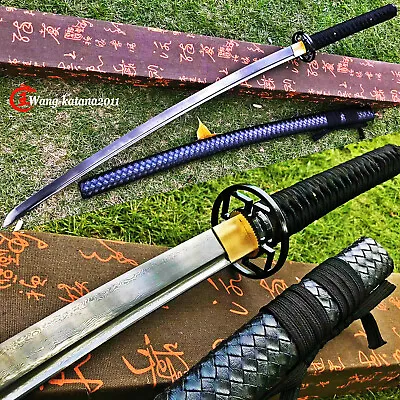 Damascus Folded Steel Katana Handmade Sharp Full Tang Japanese Samurai Sword New • $269.50