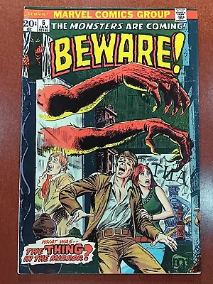 Beware #6..1974..Marvel Horror.. • $6.95