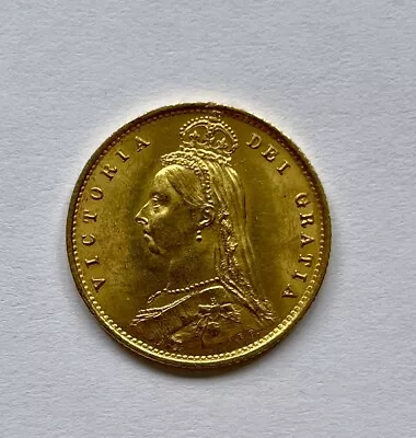 1887 Gold Half Sovereign Queen Victoria Jubilee Head Shield Back Bullion Coin • £233