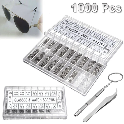 $14.22 • Buy Kit Glasses Sunglasses Repair Tool Kit Glasses Repair Screw Assorted Kit
