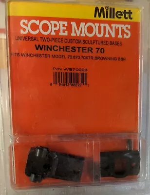 Millett Turn-In (Redfield Style) 2 Piece Scope Bases For Winchester 70670 • $22