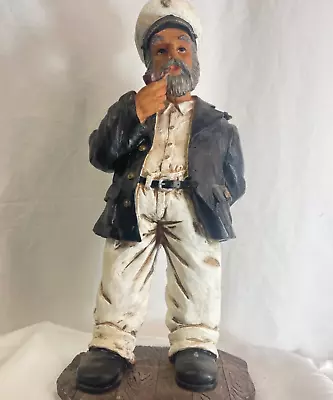 Vintage 1990's Young's Inc. 14  Nautical Sea Captain With Pipe-Man In The Sea • $19.95