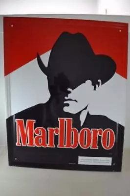 Marlboro Man Cowboy Metal Sign 1992 Phillip Morris Cowboy Sign Brand New In Box • $35