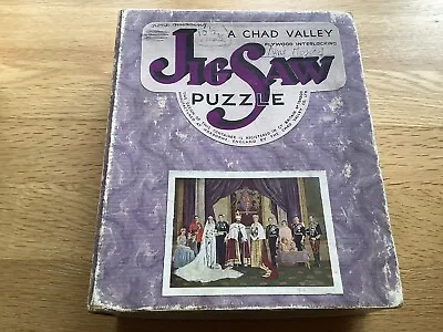 Vintage Chad Valley Plywood Jigsaw Puzzle 'Coronation Of George VI • £9.99