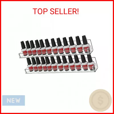 Cq Acrylic Nail Polish Rack Wall Mount Shelf2 Pack Acrylic Nail Polish Organize • $15.28