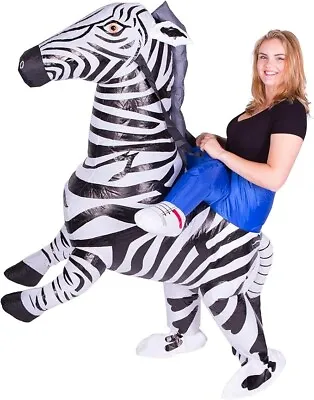 BODYSOCKS Adults Inflatable Zebra Fancy Dress ✦ Costume Outfit Mens & Womens • £20