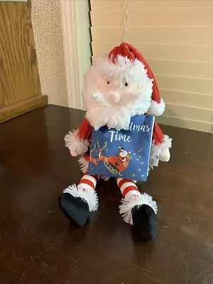 Mud Pie Kids Minky  Santa Claus Plush Toy & Cloth Book Its Christmas Time NWOT • $19.99