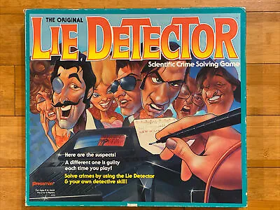 ORIGINAL LIE DETECTOR Board Game EXC! Rare Pressman 1987 COMPLETE AND WORKING! • £72.32
