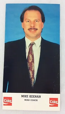 NHL 1988-89 Mike Keenan Chicago Blackhawks Coke Color Photo Hockey Card • $5.95