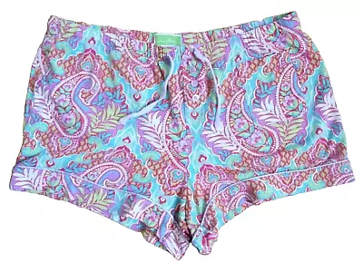 Vera Bradley S Pajama Bottoms PJS Shorts Paisley Print Cotton Knit • $12.55