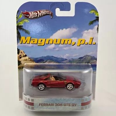 Hot Wheels Retro Entertainment Magnum P.I. FERRARI 308 GTS QV REAL RIDERS NIP • $115.95