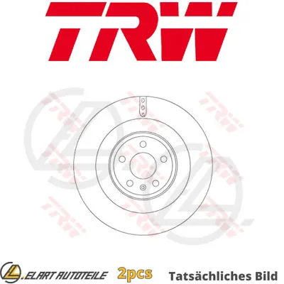 2x Brake Disc For Audi A7/Sportback/S7 A8/S8/L A8L A6/S6 CLAB/CLAA/CTBB 3.0L • £226.10