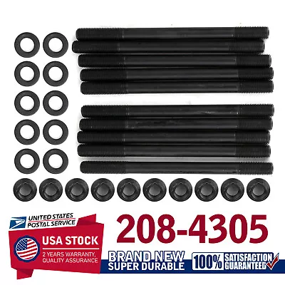 Head Stud Kit 208-4305; 12-pt Stud Chromoly For 96-00 Honda Civic D16Y8 SOHC • $55.56