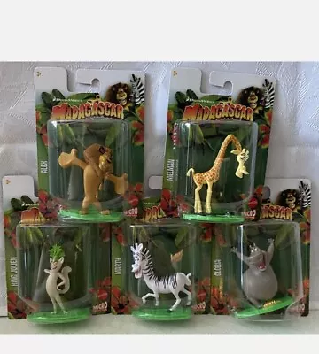 LOT (X5) Madagascar Micro Collection Cake Toppers Figurines NEW SEALED Figures • $18.88