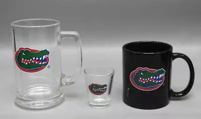 Florida Gators 3 Piece Drinkware Set Coffee Mug Shot Glass Pint Mug [NEW] NCAA • $39.95