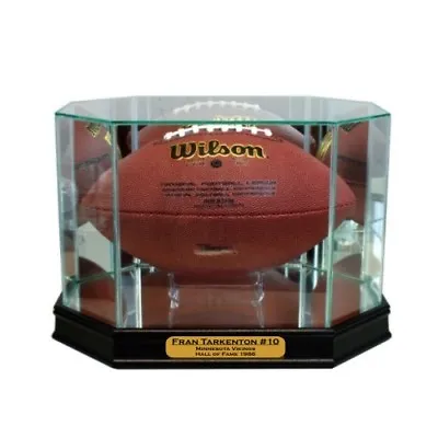 New Fran Tarkenton Minnesota Vikings Glass And Mirror Football Display Case UV • $102.05
