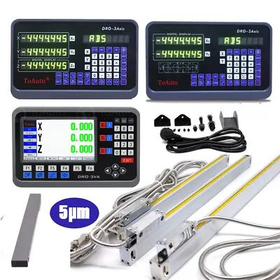 2/3 Axis Digital Readout Linear Scale DRO Display For Milling Lathe Encoder AU • $78