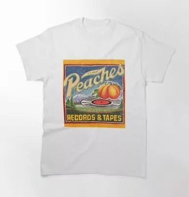 Vitnage Peaches Records T Shirt | Vintage Records | Retro Vinyl T Shirt  • $16.10