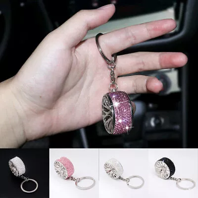 1x Car Parts Keychain Tire Wheel Rim Key Ring Keychain Pendant Gift Accessories • $8.99