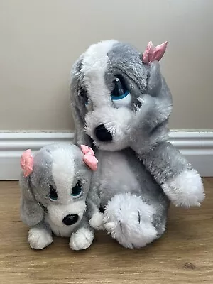 Pair Of Applause Sad Sam Plush Toys Vintage 1984 - Large & Small - Dog Plush • £23.99