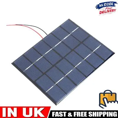 Portable 2W 6V 330mA Polysilicon Solar Power Panel DIY Kit Battery Panel • £6.89