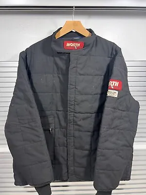 Vintage Worth Racing Jacket Men’s Medium- Fire Resistant- Black • $39